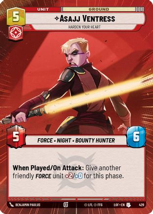 Asajj Ventress - Harden Your Heart (Hyperspace) - 429 - Uncommon