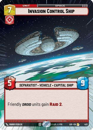 Invasion Control Ship (Hyperspace) - 433 - Rare