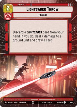 Lightsaber Throw (Hyperspace) - 440 - Uncommon