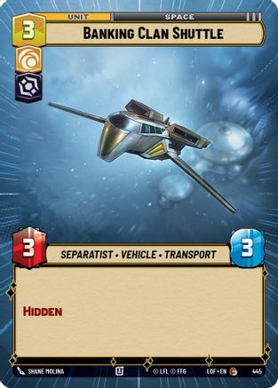 Banking Clan Shuttle (Hyperspace) - 445 - Common