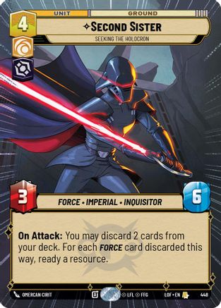 Second Sister - Seeking the Holocron (Hyperspace) - 448 - Rare