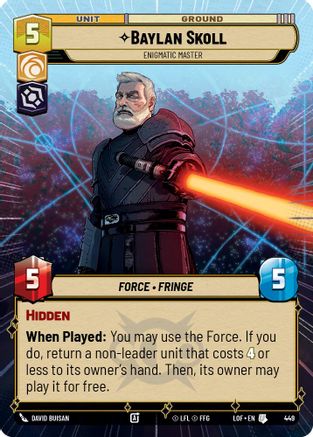 Baylan Skoll - Enigmatic Master (Hyperspace) - 449 - Uncommon