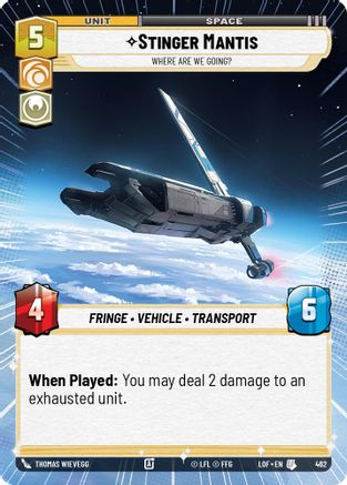 Stinger Mantis - Where Are We Going? (Hyperspace) - 462 - Uncommon