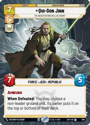 Qui-Gon Jinn - The Negotiations Will Be Short (Hyperspace) - 464 - Legendary