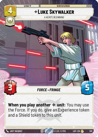 Luke Skywalker - A Hero's Beginning (Hyperspace) - 513 - Rare