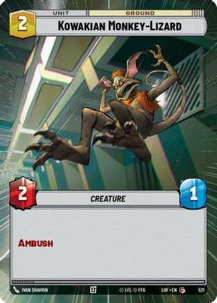 Kowakian Monkey-Lizard (Hyperspace) - 521 - Common