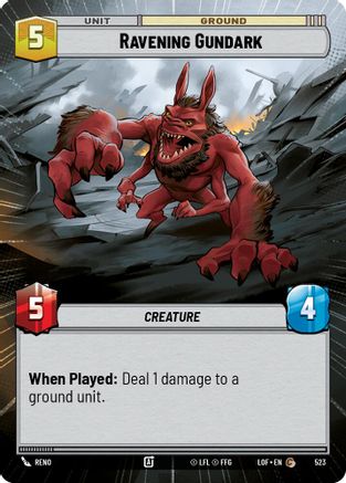 Ravening Gundark (Hyperspace) - 523 - Common