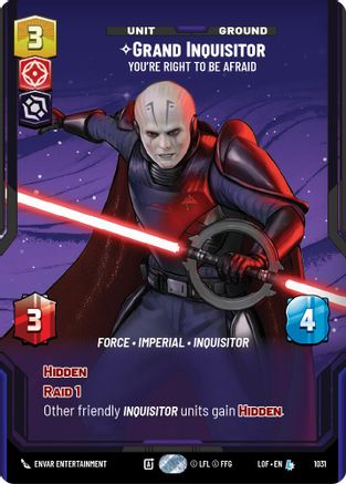 Grand Inquisitor - You're Right to Be Afraid (Prestige) - 1031 - Legendary