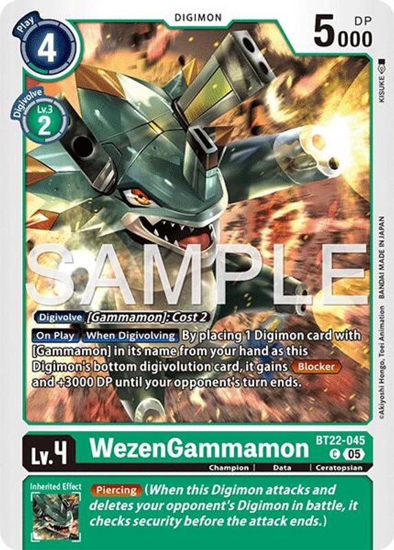 WezenGammamon - BT22-045 - Common