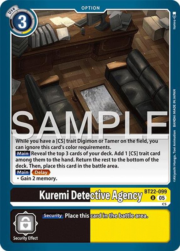 Kuremi Detective Agency - BT22-099 - Uncommon
