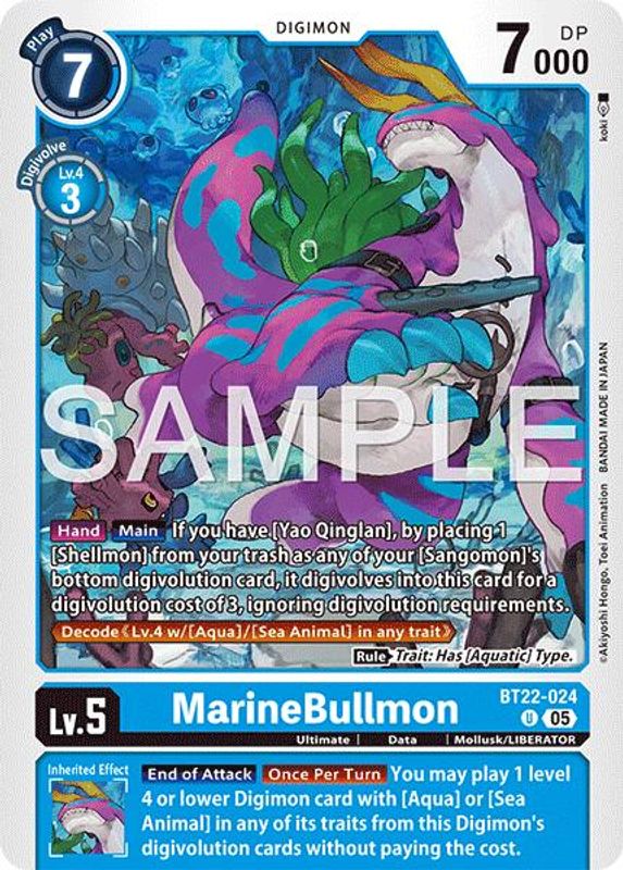 MarineBullmon - BT22-024 - Uncommon