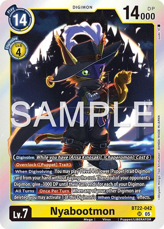 Nyabootmon - BT22-042 - Super Rare