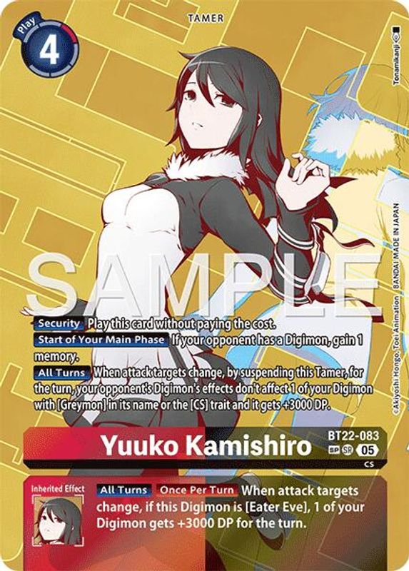 Yuuko Kamishiro (SP) - BT22-083 - Special Rare