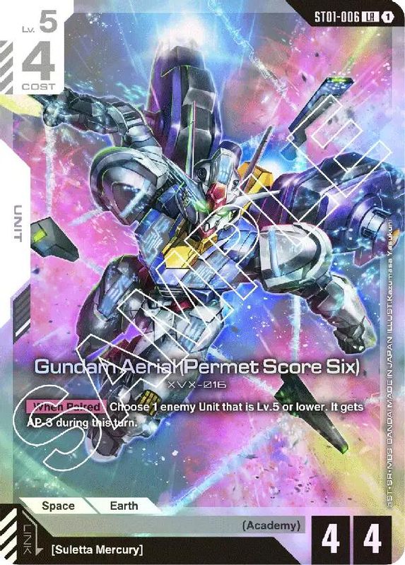 Gundam Aerial (Permet Score Six) - ST01-006 - Legend Rare