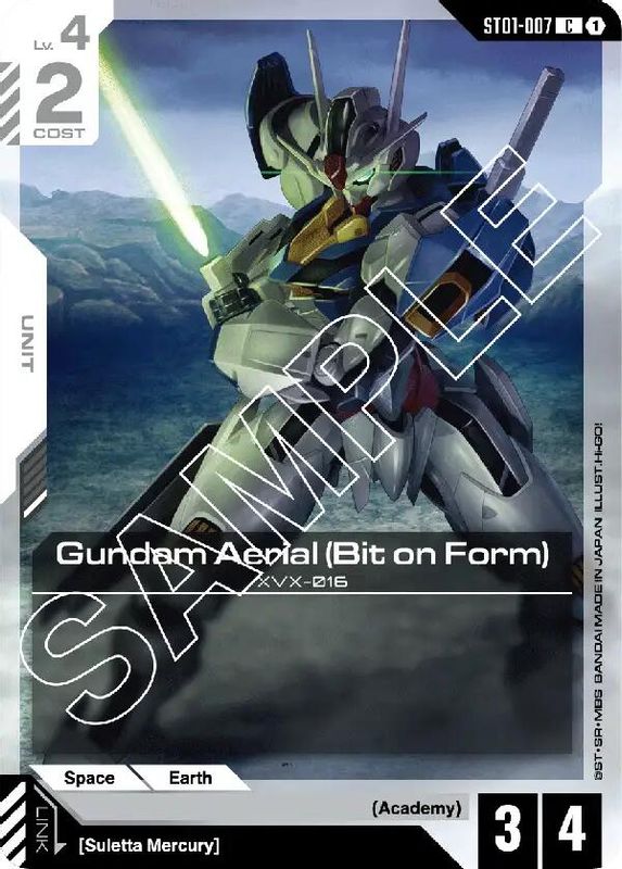 Gundam Aerial (Bit on Form) - ST01-007 - Common