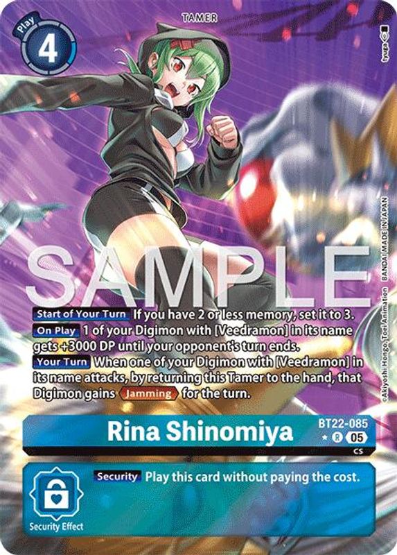 Rina Shinomiya (Alternate Art) - BT22-085 - Rare