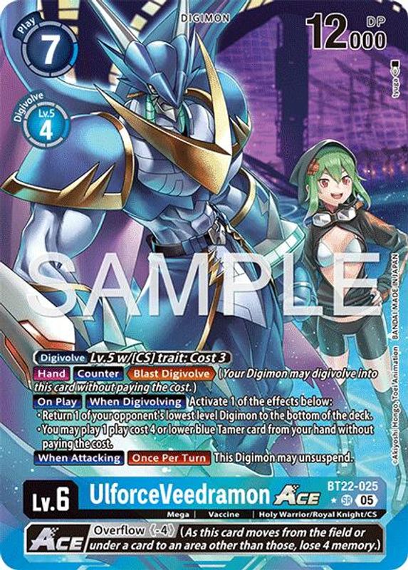 UlforceVeedramon ACE (Alternate Art) - BT22-025 - Super Rare