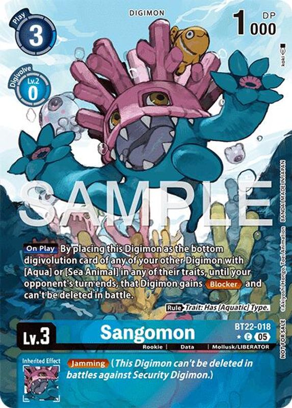 Sangomon (Box Topper) - BT22-018 - Common