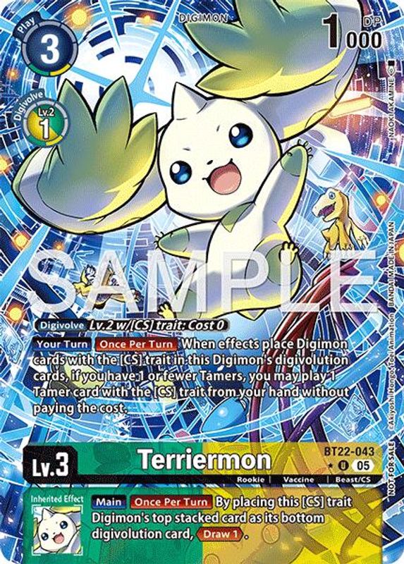 Terriermon (Box Topper) - BT22-043 - Uncommon