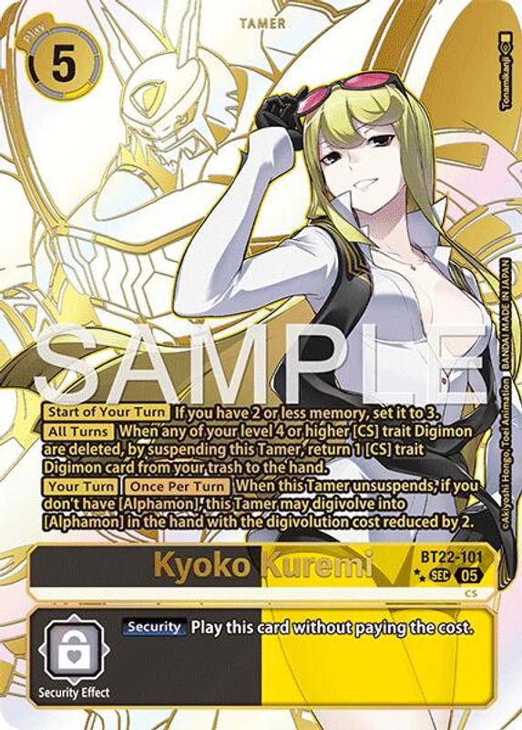 Kyoko Kuremi (Rare Pull) - BT22-101 - Secret Rare