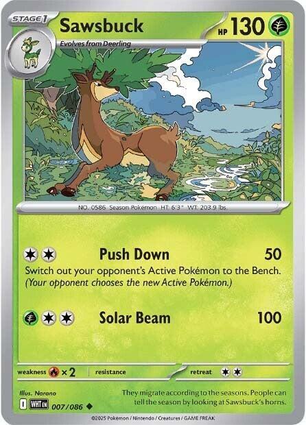 Sawsbuck - 007/086 - Uncommon