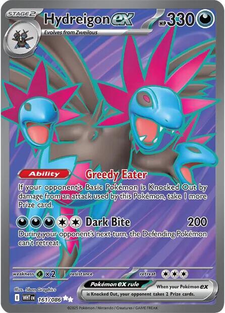 Hydreigon ex - 161/086 - Full Art Ultra Rare