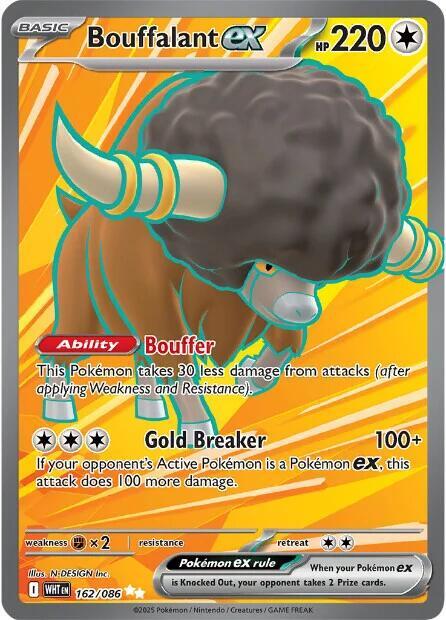 Bouffalant ex - 162/086 - Full Art Ultra Rare