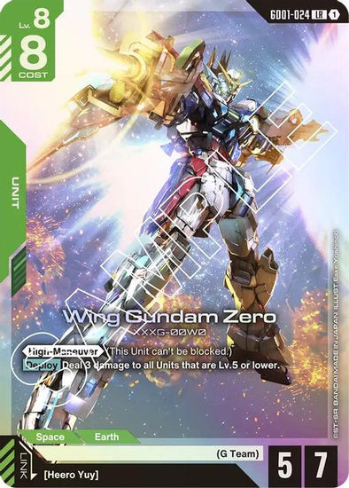 【PSA10】ガンダムカードゲーム2024 Wing Gundam 401 Games Canada - Wing Gundam Zero - GD01-024 - Legend Rare