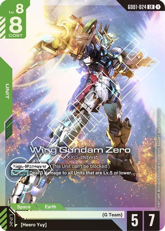 gundam yugioh cards 401 Games Canada - Wing Gundam Zero - GD01-024