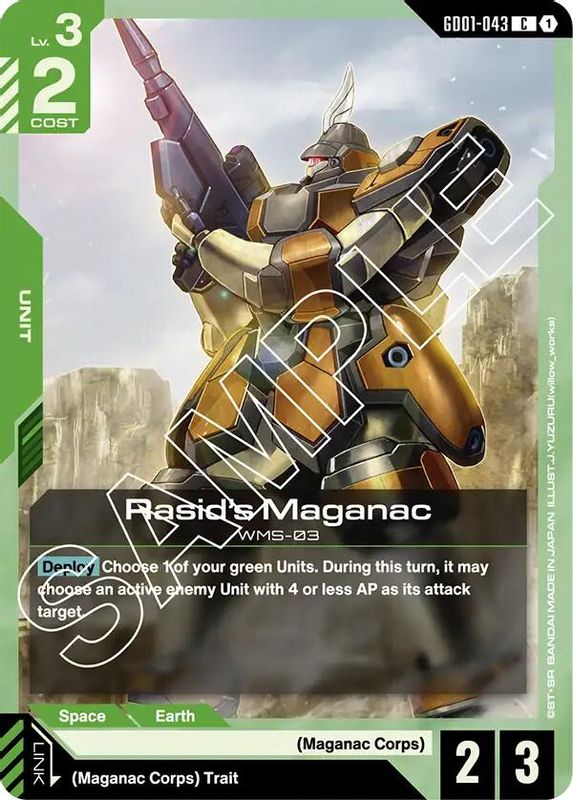 Rasid's Maganac - GD01-043 - Common