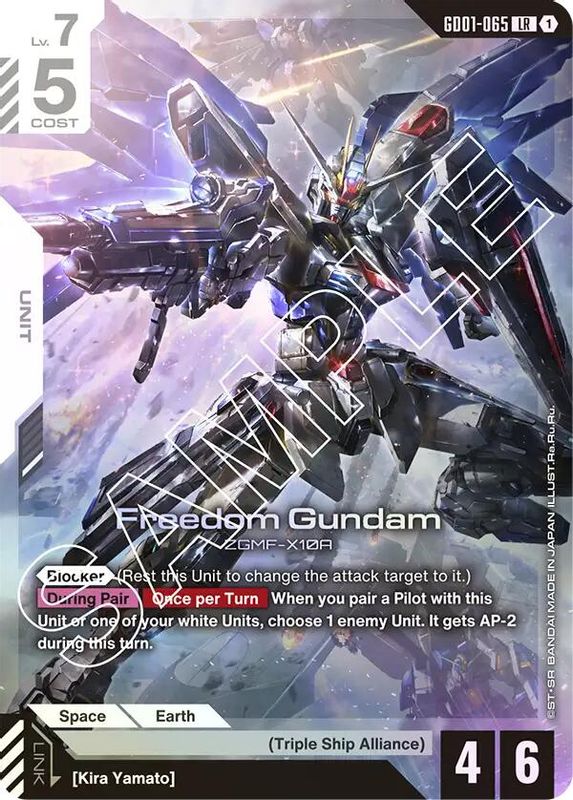 401 Games Canada - Freedom Gundam - GD01-065 - Legend Rare