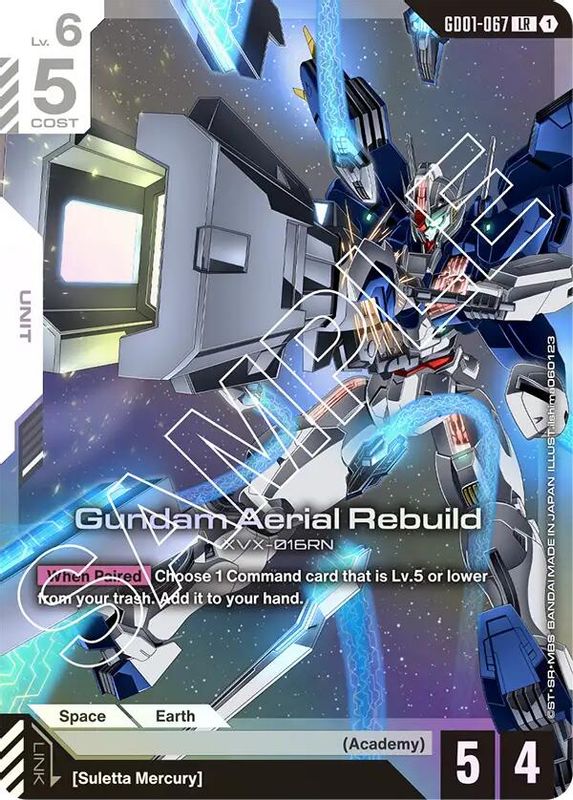 Gundam Aerial Rebuild - GD01-067 - Legend Rare