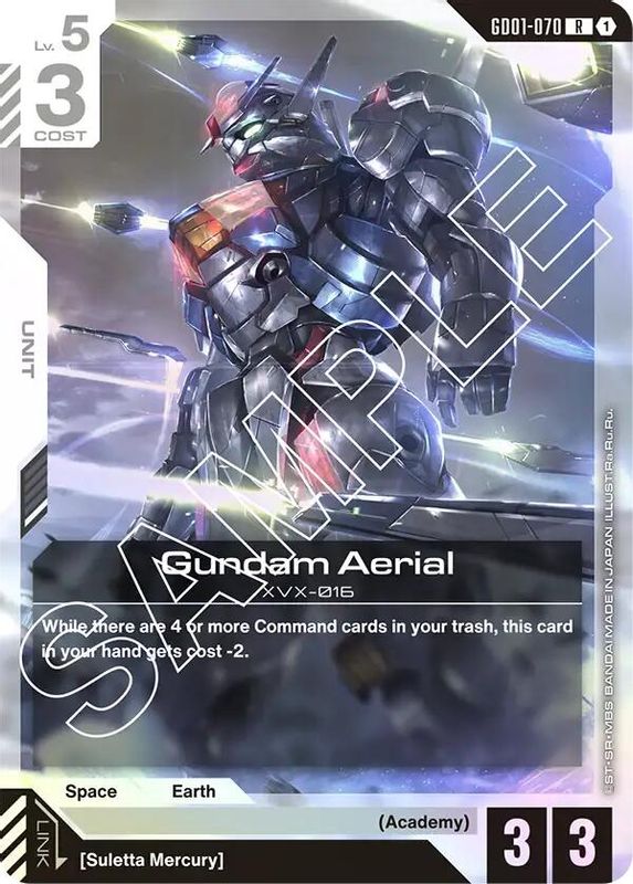 Gundam Aerial - GD01-070 - Rare