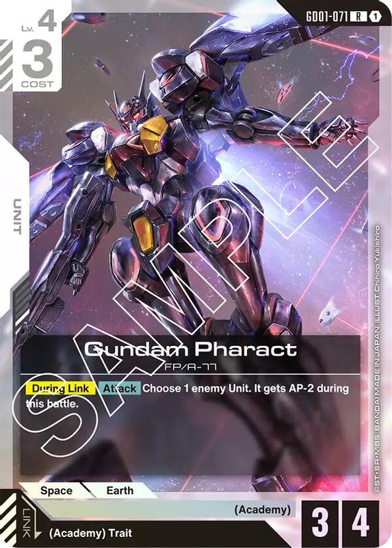 401 Games Canada - Gundam Pharact - GD01-071 - Rare 401 Games Canada - Gundam Pharact - GD01-071 - Rare