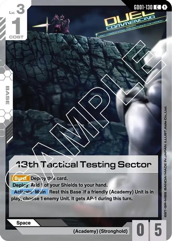13th Tactical Testing Sector - GD01-130 - Common