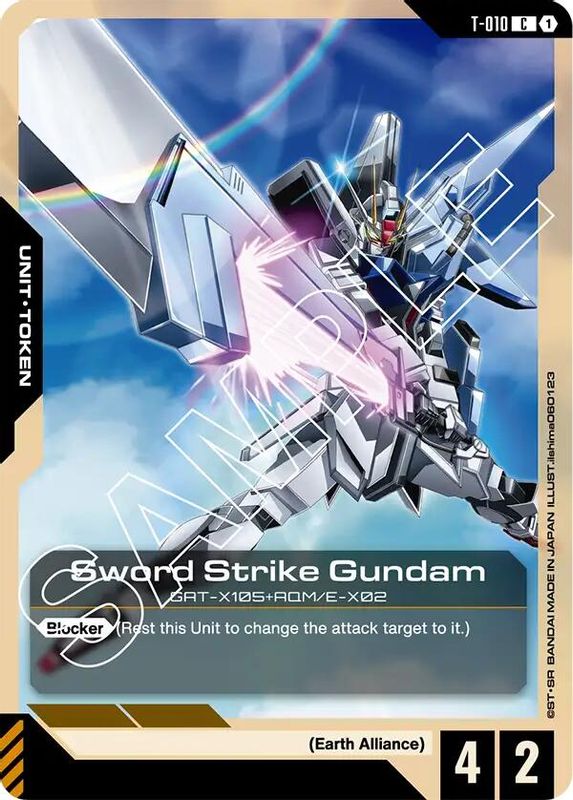Sword Strike Gundam (T-010) Token - T-010 - Common