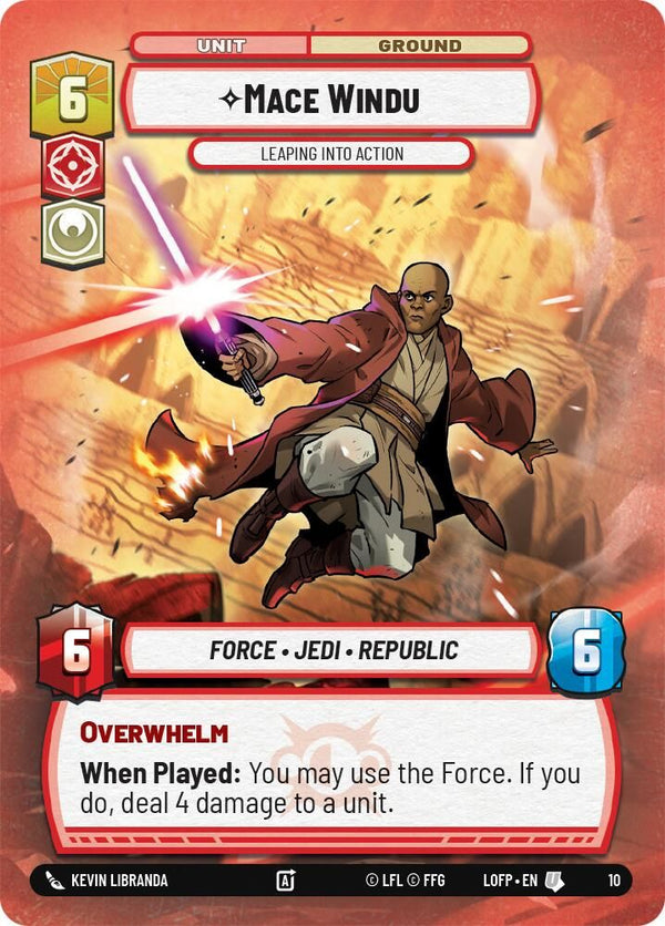 Mace Windu - Leaping into Action - 10 - Uncommon
