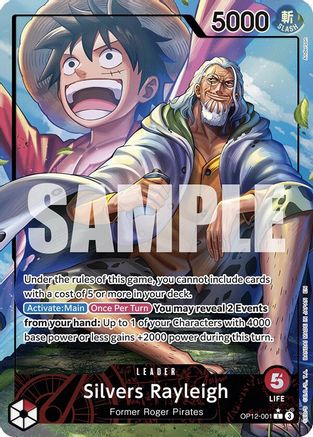 Silvers Rayleigh (Alternate Art) - OP12-001 - Leader