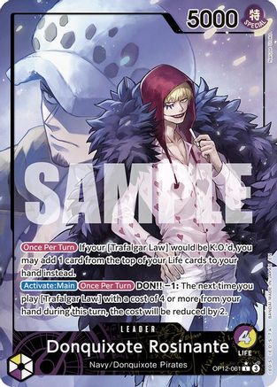Donquixote Rosinante (061) (Alternate Art) - OP12-061 - Leader