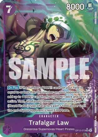 Trafalgar Law (073) (Alternate Art) - OP12-073 - Super Rare
