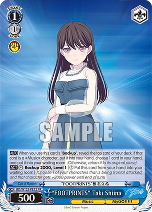 "FOOTPRINTS" Taki Shiina (PR) - BD/W125-PE12 - Promo