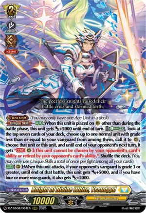 Knight of Divine White, Yscudyyd - DZ-SS08/004EN - Over Triple Rare