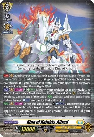 King of Knights, Alfred (RRR) - DZ-SS08/012EN - Triple Rare