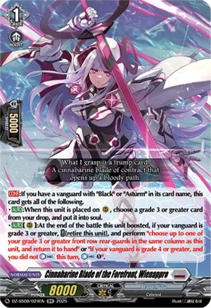 Cinnabarine Blade of the Forefront, Wienappro - DZ-SS08/024EN - Double Rare