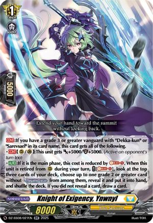 Knight of Exigency, Ynwnyl - DZ-SS08/027EN - Double Rare