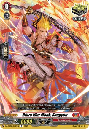Blaze War Monk, Sougyou - DZ-SS08/032EN - Common