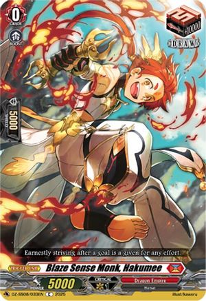 Blaze Sense Monk, Hakumee - DZ-SS08/033EN - Common