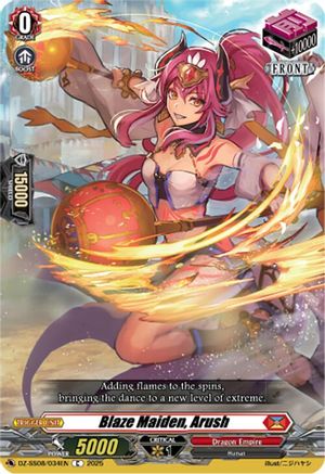 Blaze Maiden, Arush - DZ-SS08/034EN - Common
