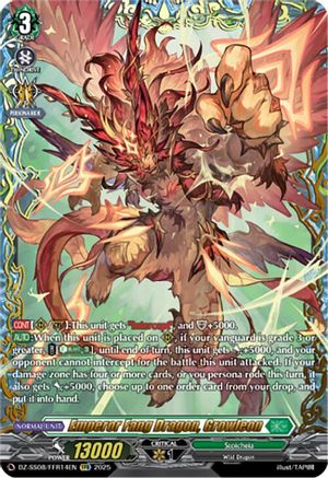 Emperor Fang Dragon, Growleon (FFR) - DZ-SS08/FFR14EN - Double Frame Rare