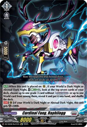 Cardinal Fang, Raphilogg (Re+) - DZ-SS08/Re41EN - Special Reprint+